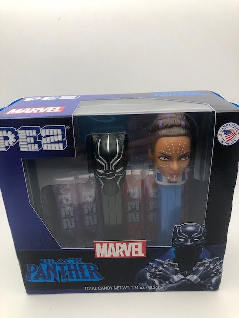 Marvel Black Panther Pez with Battle for Wakanda comic book