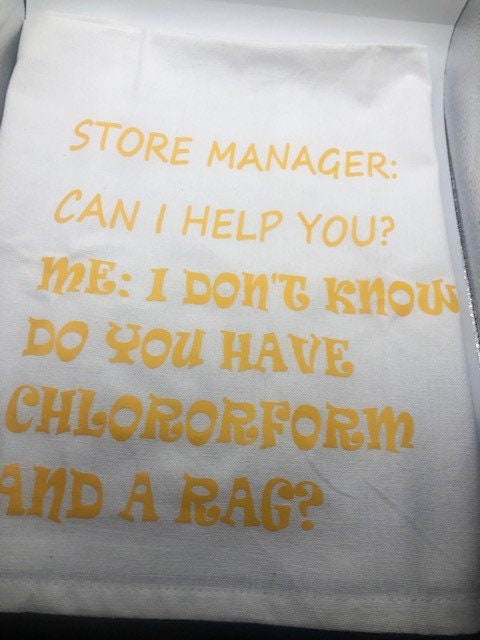 Funny large kitchen towel