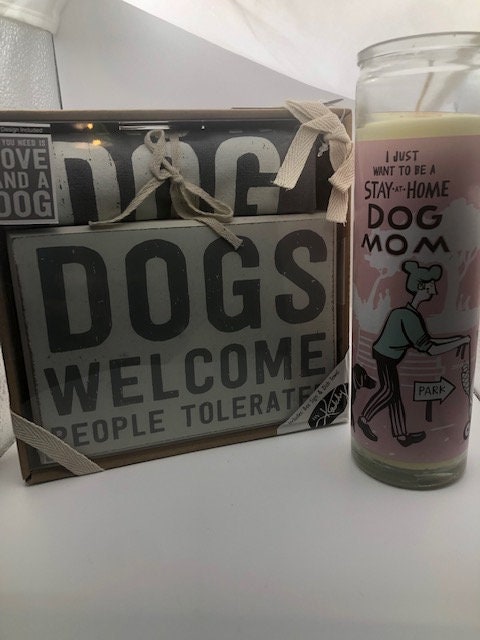 Dogs Welcome People Tolerated Gift Set
