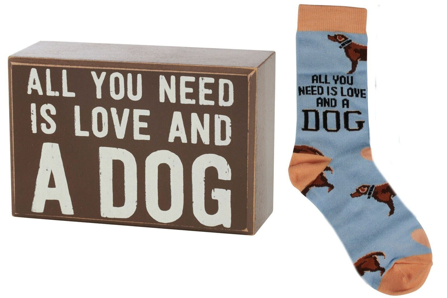 All you need is love and a dog gift set