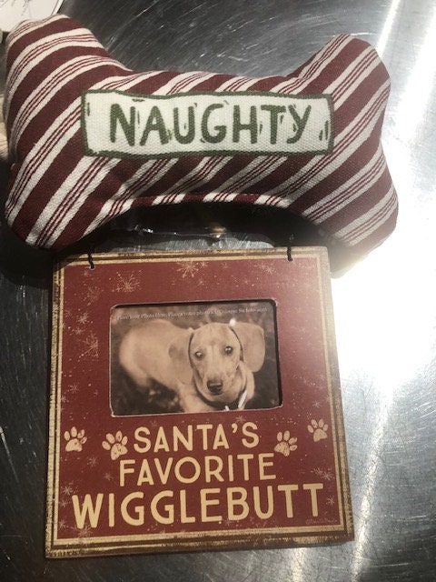 Wigglebutt frame and dog toy.