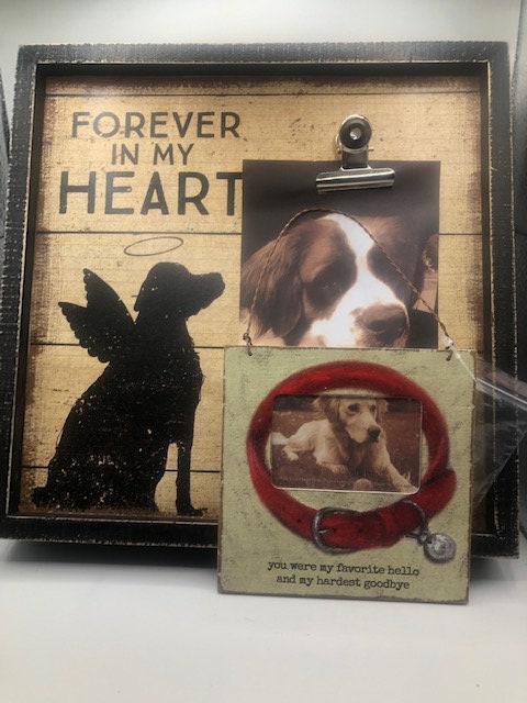 Pet memories/loss photo frames