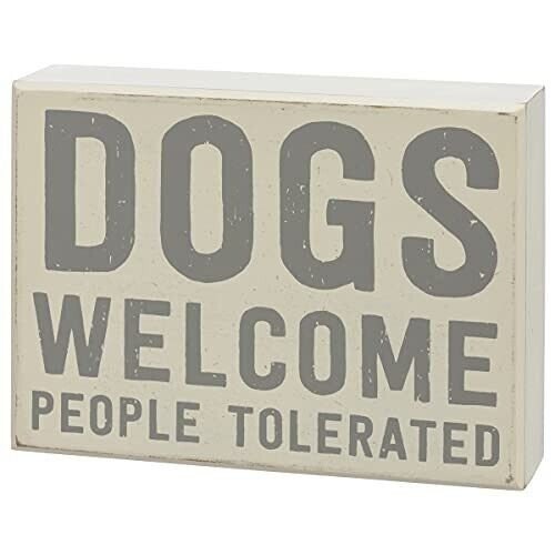 Dogs Welcome People Tolerated Gift Set