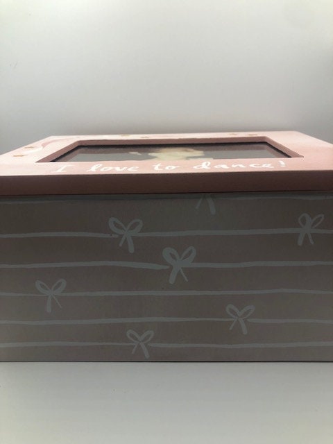 I Love to Dance Treasures Box With Photo Frame On Top.