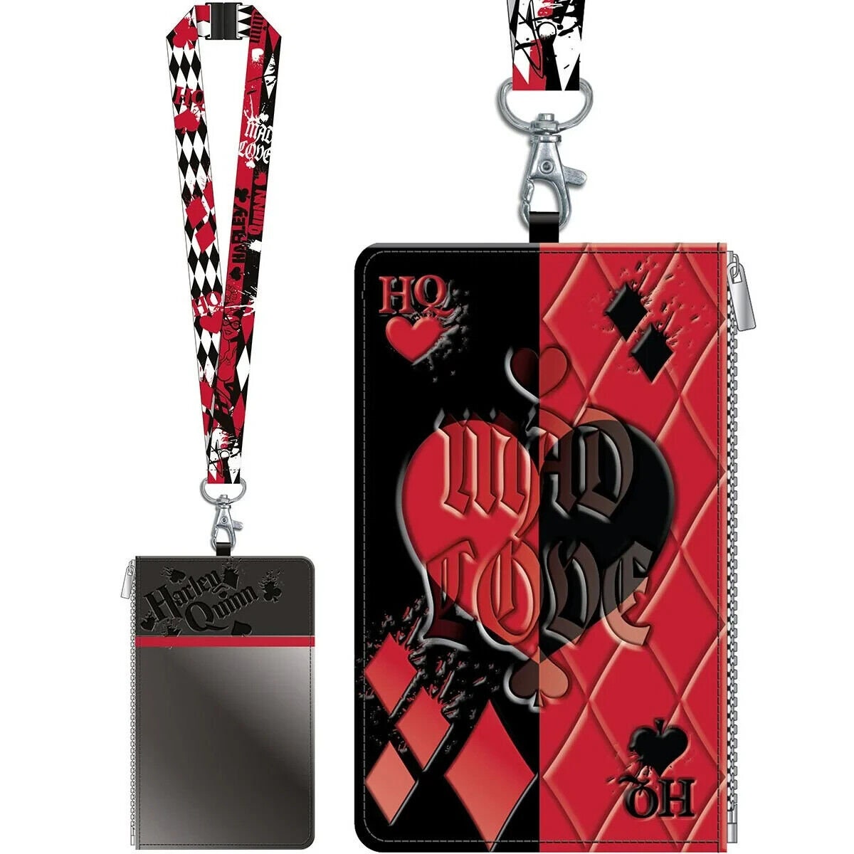 Harley Quinn Lanyard with ID, Badge or Passport Holder