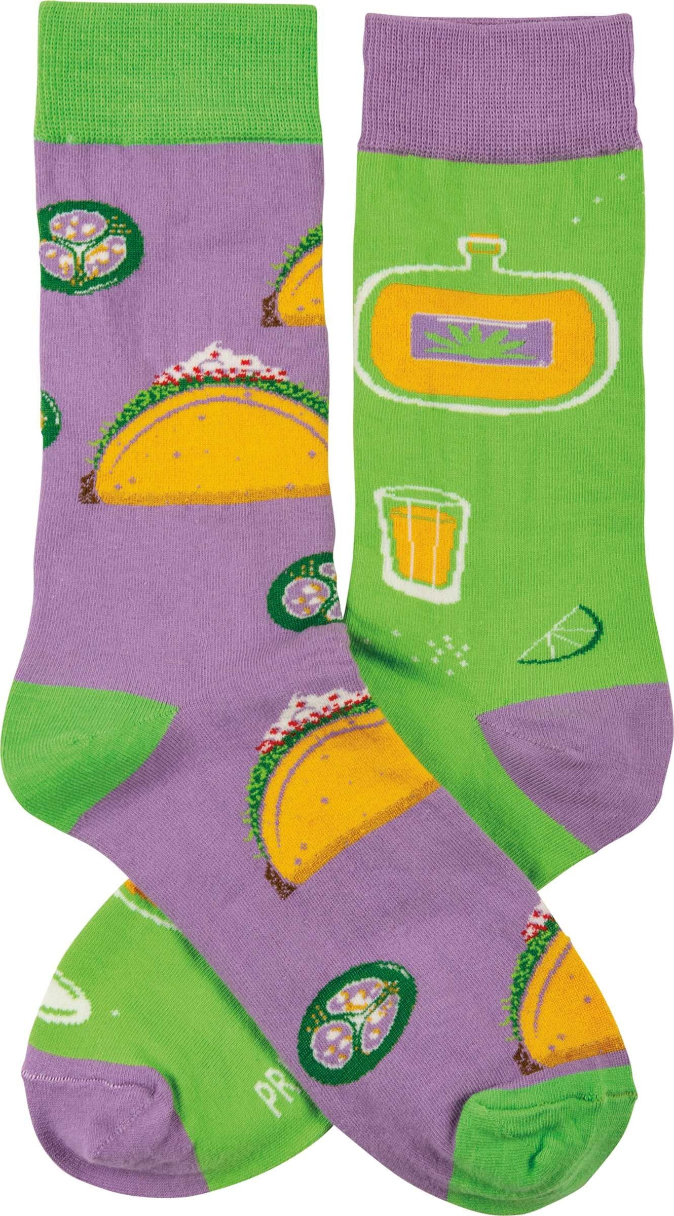 Tequila and Tacos Socks Unisex