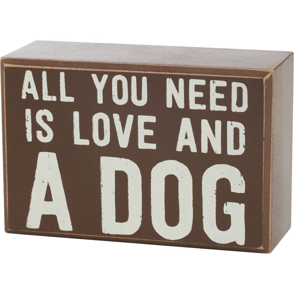 All you need is love and a dog gift set